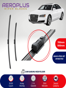 Aeroplus Audi A8 2009-2018 Muz Silecek Takımı