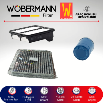 Wöbermann Honda City 1.4 L13Z Filtre Bakım Seti 2009-2011 3KP