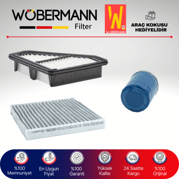 Wöbermann Honda Civic 1.4 FB7 Filtre Bakım Seti 2012-2016 3KP