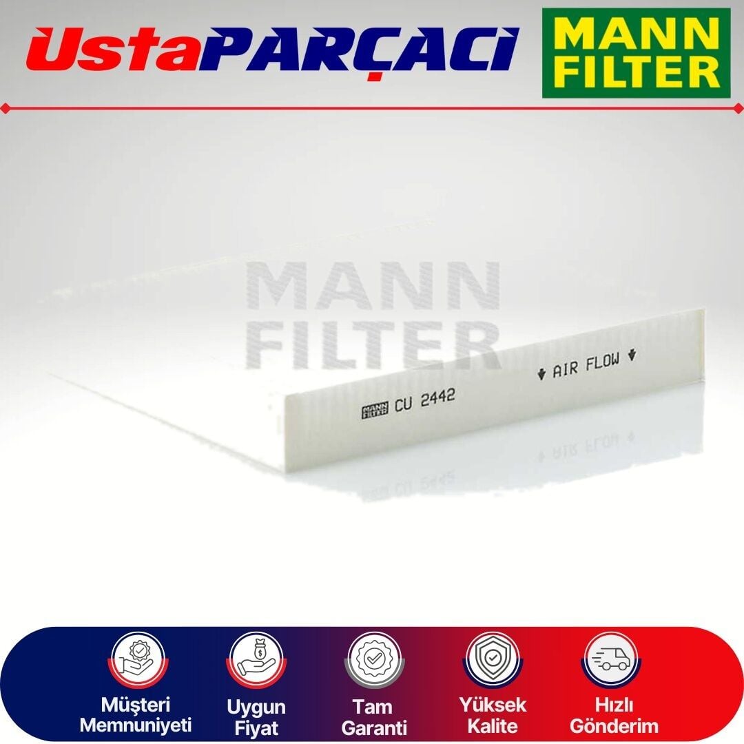 Mann-Filter Chevrolet Aveo T300 Standart Polen Filtresi 2012-2013 CU2442 1808246