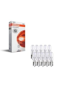 Osram 12v T5 1.2w Dipsiz Gösterge Ampulü 10 Adet Orjinal 2721 10x