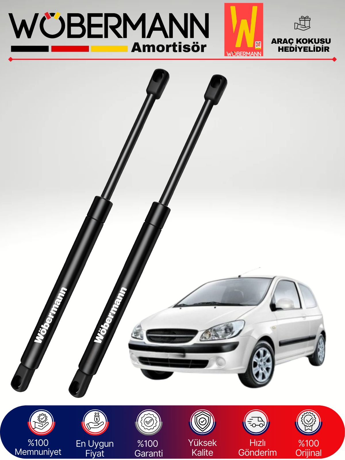 Wöbermann Hyundai Getz Bagaj Amortisörü Takım Sağ-Sol 2002-2011