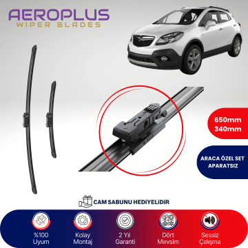 Aeroplus Opel Mokka / Mokka X 2012-2020 Muz Silecek Takımı