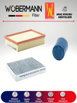 Wöbermann Mitsubishi Lancer 1.5 Benzin Filtre Bakım Seti 2009-2012 3KP