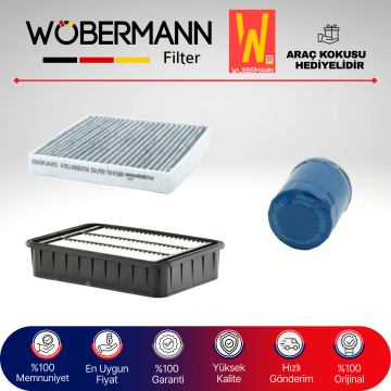 Wöbermann Mitsubishi Lancer 1.6 Benzin Filtre Bakım Seti 2010-2015 3KP